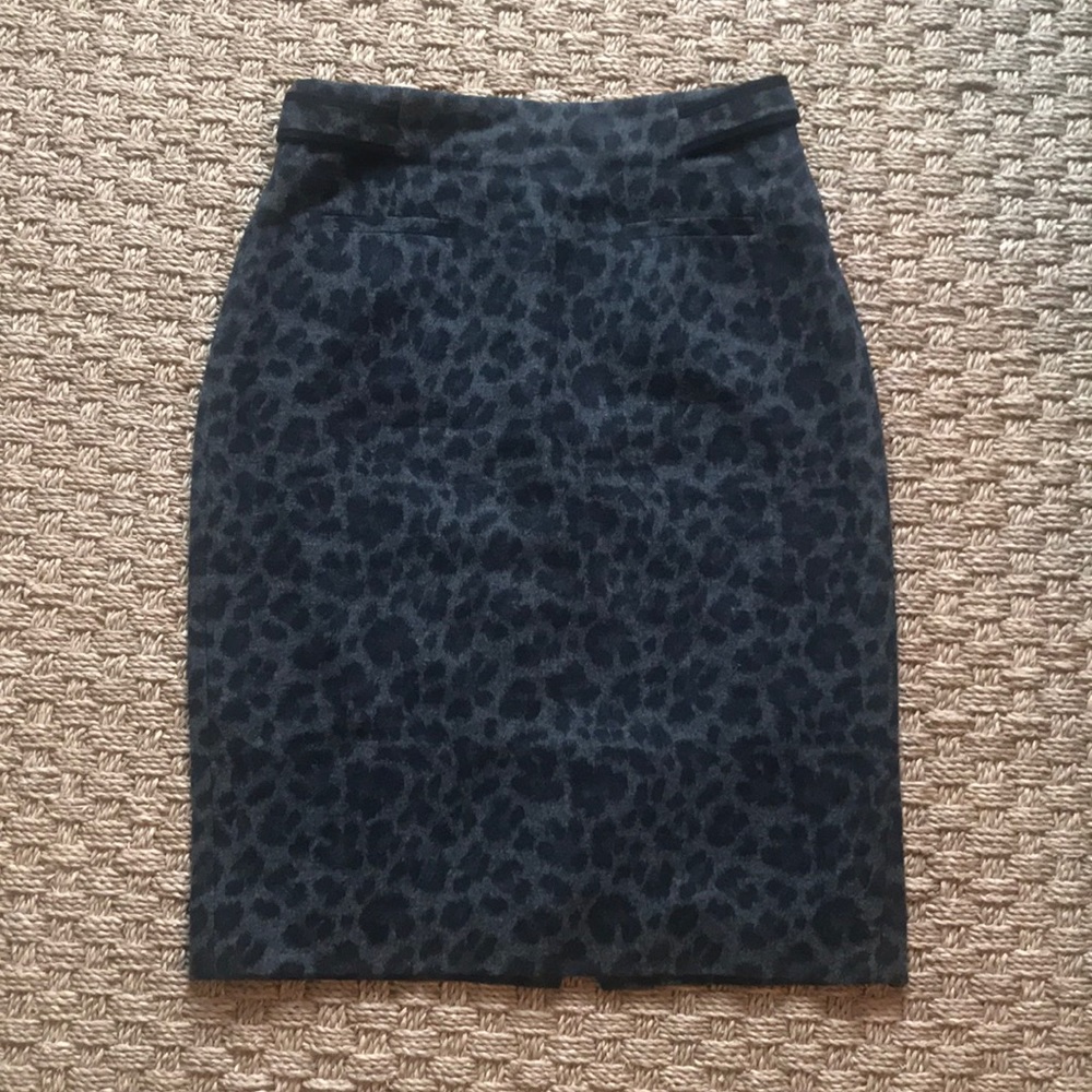Rebecca Taylor Leopard Pencil Skirt